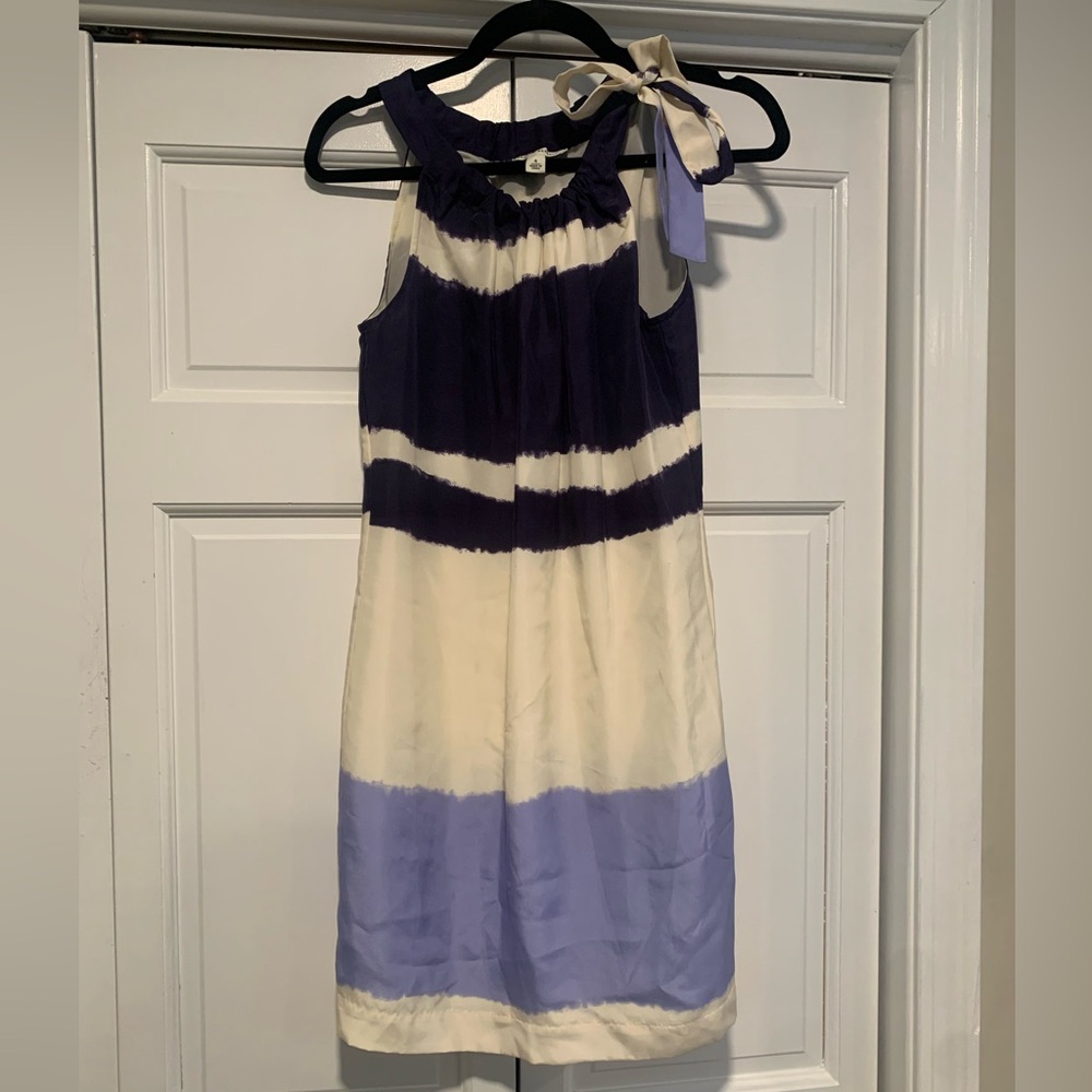 Banana Republic blue and white striped dress size 4